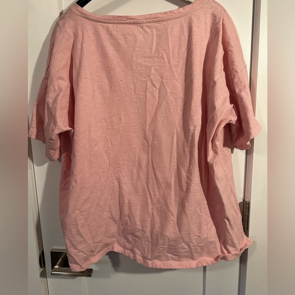 Talbots 100% Cotton Short Sleeve Tee. 3X. Has a little sparkle in the knit. - Picture 2 of 4